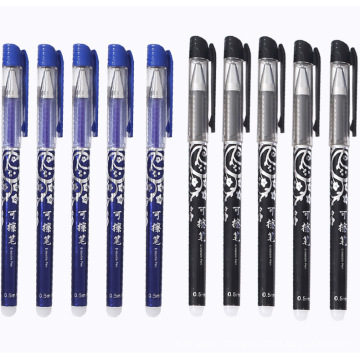 School supplies erasable gel pen crystal blue easy erasable 0.5MM bullet student hot erasable pen